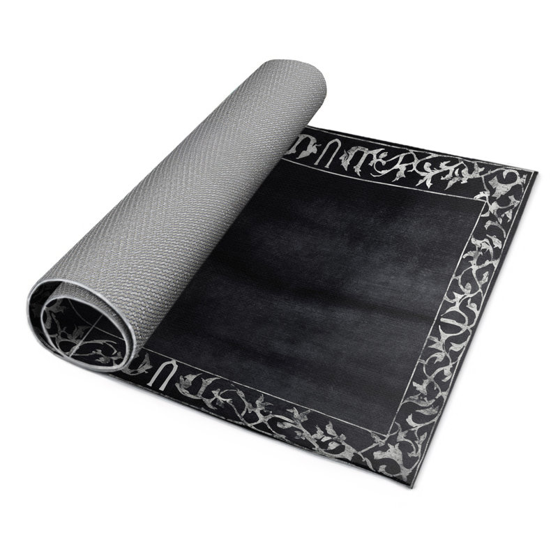 Obsidian Whorl Indoor And Outdoor Area Rug, Rectangle 9' x 12'