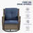 Disanto Outdoor Wicker Swivel Gliding Chair with Cushions-877601168