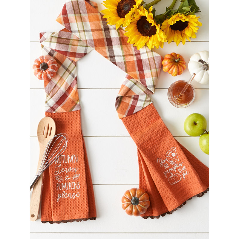 Serviette / écharpe à citrouille