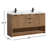 55'' Double Bathroom Vanity with Quartz Top-95144137