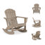 Chaise Adirondack berçante en plastique Zaire-92475989