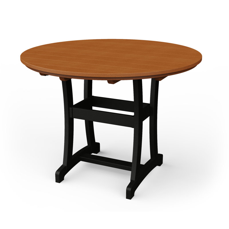 Table de bar Stella, H 54 po x l 54 po x P 54 po, Cèdre/noir