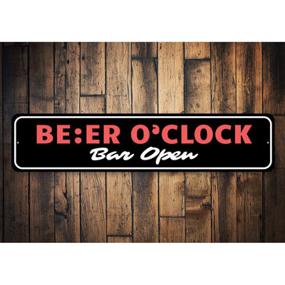 Enseigne en aluminium Beer O
