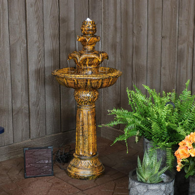 Fontaine solaire avec lumière Rueda