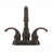 Modern High-Arc Centerset Bathroom Faucet with Drain Assembly(Set of 2)-128613766