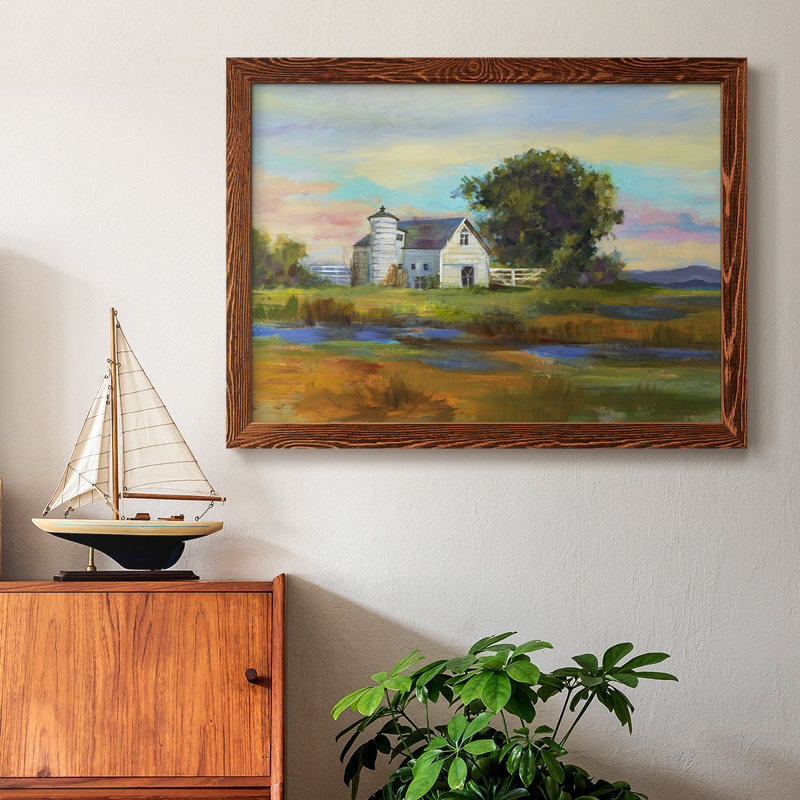 " Down By The Barn ", 22" H x 32" W x 1.5" D, Maple