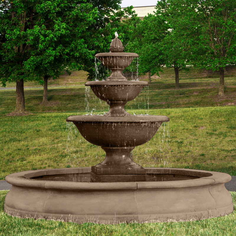 Monteros Fountain, Aged Limestone