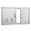 BBQ Access Door 36W x 21H Inch Double Outdoor Kitchen Door