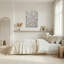 Art mural sur toile mosaïque blanche nacre blanche-132737082