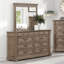 Commode 9 tiroirs avec miroir Dominyka