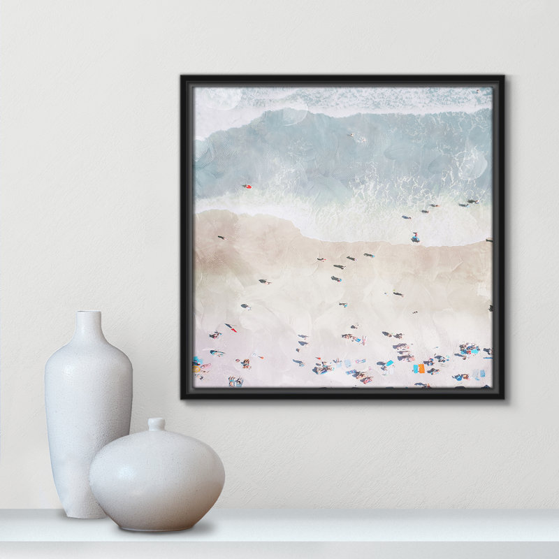 «Beaching Out I» par Milli Villa, Noir, H 17,5 po x l 17,5 po