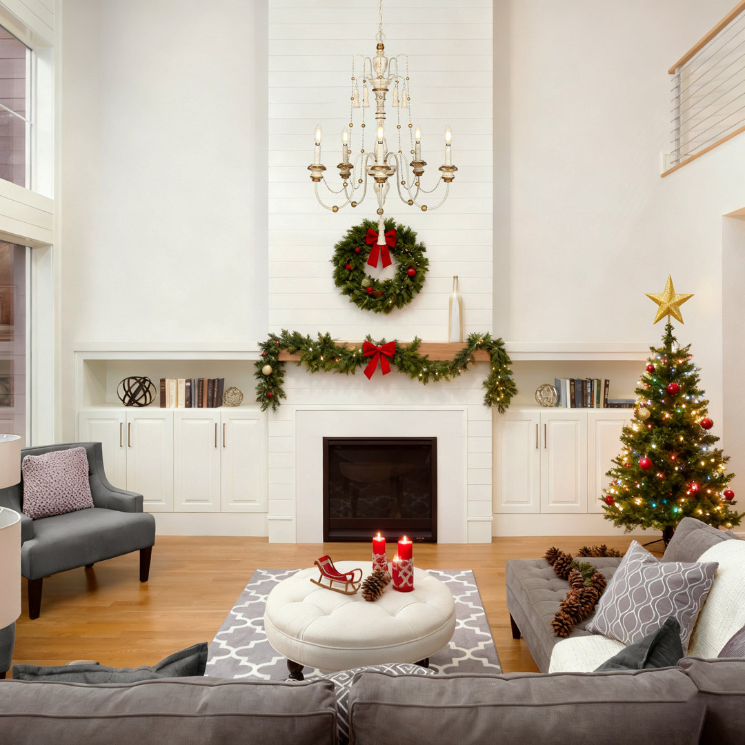 Tim 5 - Light Dimmable Classic / Traditional Chandelier Ophelia & Co.