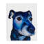 Toile bleue expressive, conception de Tatiana Roberts-1074141407