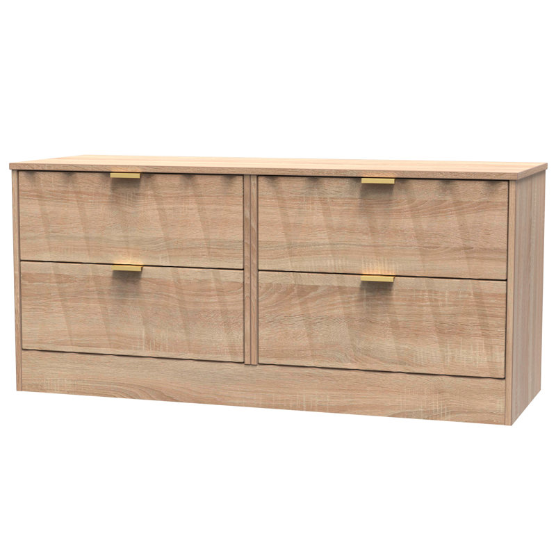 Besmir 4 Drawer Bed Box (Ready Assembled), Bardolino Oak