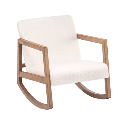 Geizi Solid Wood Rocking Chair