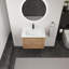 Meuble-lavabo mural de 28 po avec lavabo en céramique blanche, porte à fermeture en douceur et contreplaqué durable