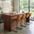 Upholstered Counter Stool with Metal Frame-339263135-368227591