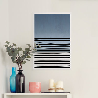Abstracto Azul II - Impression sur toile seulement - NON-CADRE
