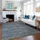 Premium Machine Washable Mayfield Blue Rug