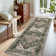 Soft Oriental Vintage Washable Distressed Area Rug - Green