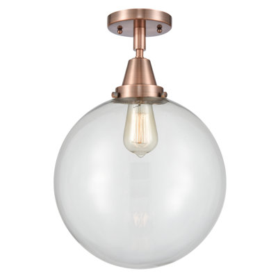 Alphonsa Glass Flush Mount