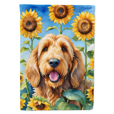 Drapeau de la maison du tournesol Malamute d'Alaska