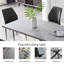 Mid-Century Extendable Kitchen Table for Dining Room with 6 Modern Chairs-91448725-85897310