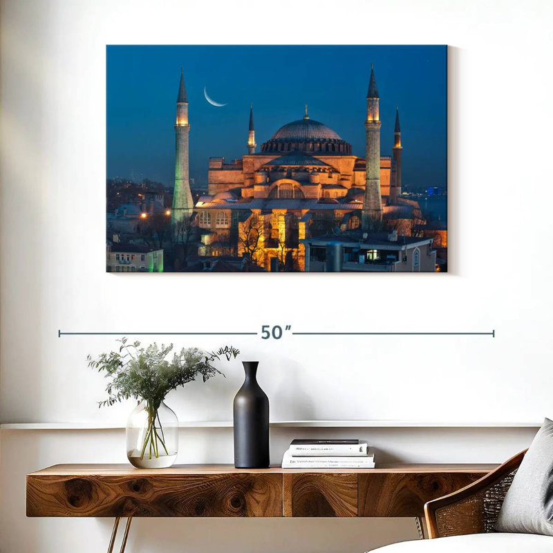 Hagia Sophia By Nightfall, 26" H x 39" W