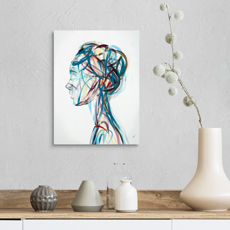«Mirrored Music I» par Sydney Edmunds, reproduction d'art graphique sur toile, H 16 po x l 12 po x P 1,25 po, Toile tendue