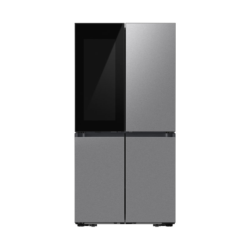 Samsung Bespoke 4-Door Flex Counter Depth Refrigerator 23 cu. ft. with Beverage Zone in Fingerprint Resistant Stainless Steel