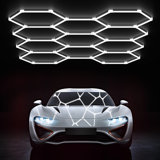2025 New DIY Plug-in Hexagonal LED Ceiling Light – Ultra-Bright Honeycomb Design, Ideal for Garages, Supermarkets, Malls, Car Shows, Basements, and More – Perfect for Valentine's Day