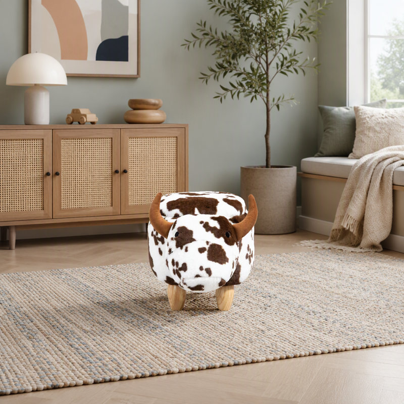 Repose-pieds avec rangement caché Bernie the Cow
