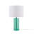 Glass Table Lamp Blue See Below