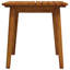 Ensemble de 3 tables à thé d'extérieur, 2 chaises, en bois d'acacia brun à lattes