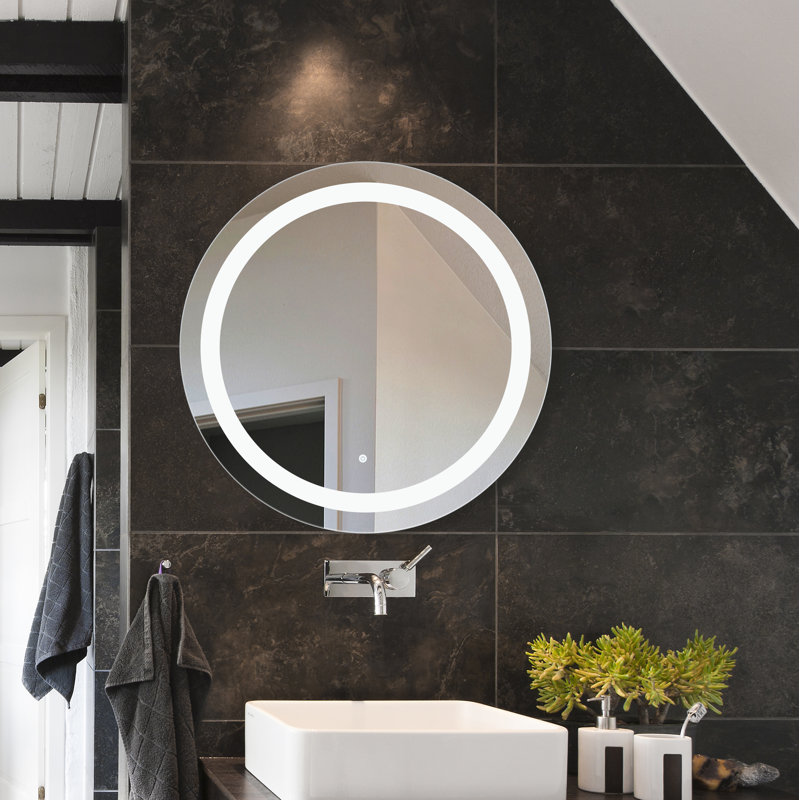 Miroir mural à DEL de 27,5 po de diamètre