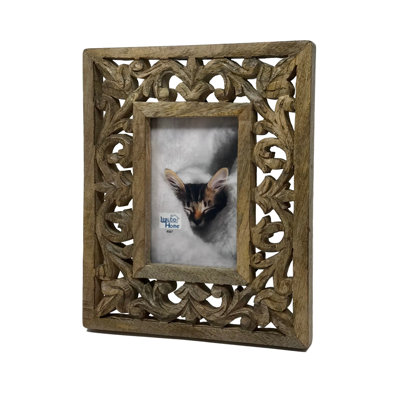 Toledo Brown Wood Picture Frame for 4" x 6" and 5" x 7" Photos