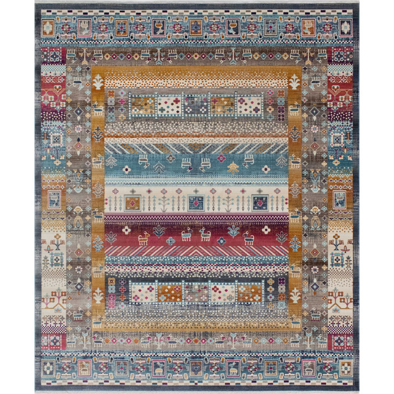 Lucha Oriental Indoor Rug, Rectangle 3'11" x 5'9"