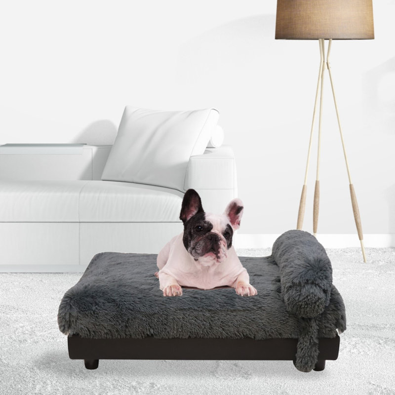 Soho Orthopedic Polyester Pet Bed, Gray, Medium (26 - 40 lbs)