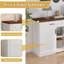 Buffet 63 ", armoire de rangement cannelée-837760469