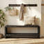 Banc en bois massif 59 po, banc pour chaussures avec rangement-2110464877