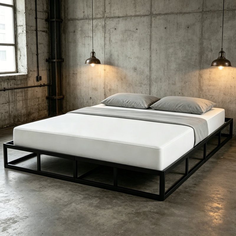 5-Inch Low Profile Box Spring, Heavy Duty 3000lbs Capacity Mattress Foundation, Sturdy Steel Structure, Easy Assembly, Twin XL Sizes