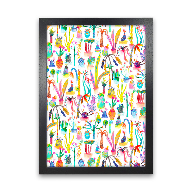 Lush Garden - Print, Black Framed, 34cm H x 25cm W x 3cm D