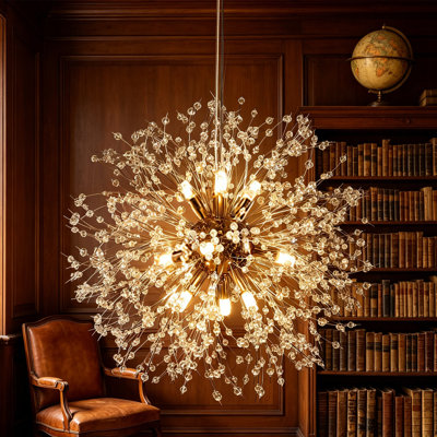 Lustre sphérique spoutnik à 8 lumières Wallin