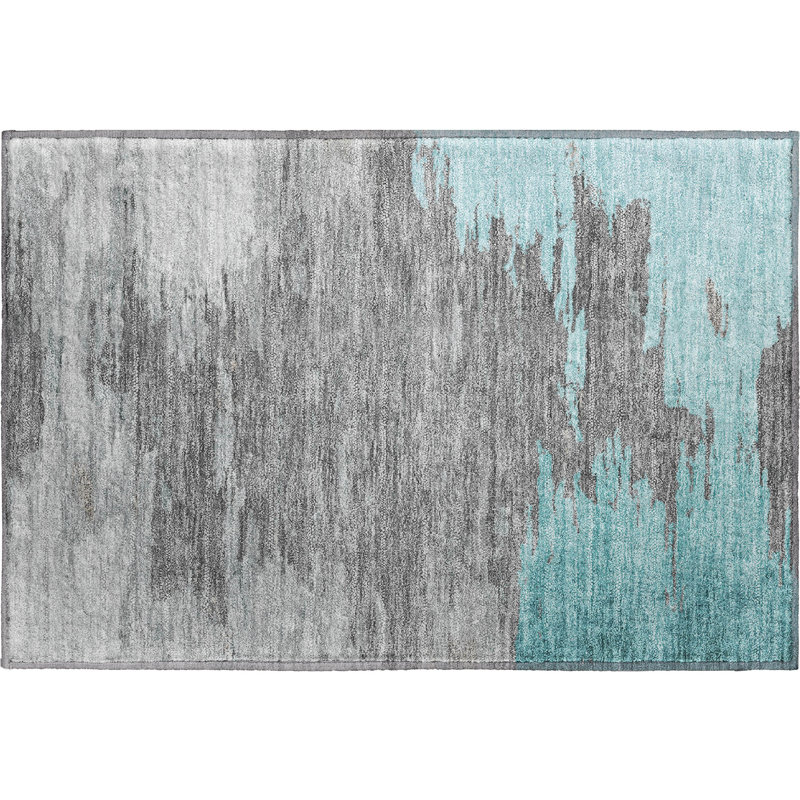 Premium Machine Washable Ansley Abstract Rug, Rectangle 1'8" x 2'6"