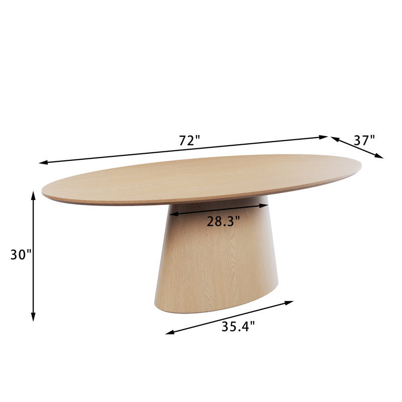 Table de salle à manger Anela, Chêne
