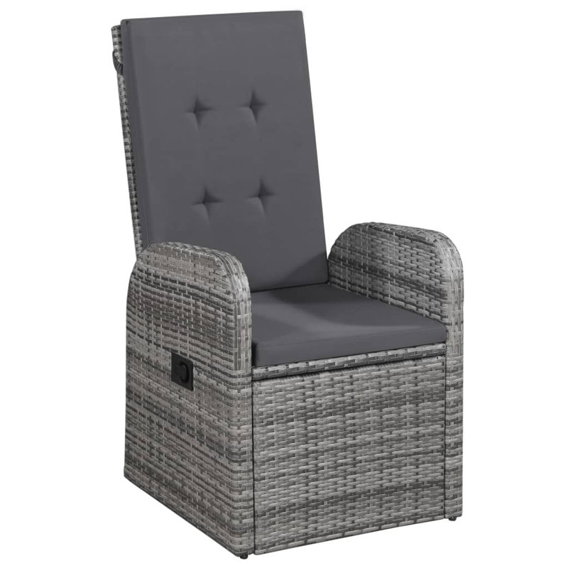 2 - Person Wicker Patio Dining Set with Square Table , Cushions Included