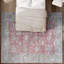 Tapis rose et argent noué à la main de haute qualité-99400201