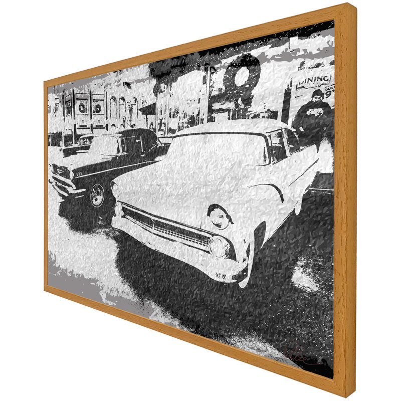 Single Picture Frame Print, 76cm H x 114cm W x 4cm D, Oak