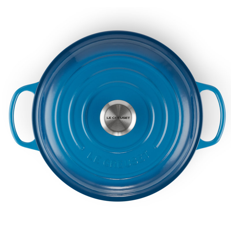 Le Creuset Signature Enameled Cast Iron Braiser with Lid, Marseille