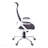 Gray Mesh Chrome Metal Office Chair, Adjustable Height, Swivel, Ergonomic, Armrests, Computer Desk Work, Contemporary Modern-657004276